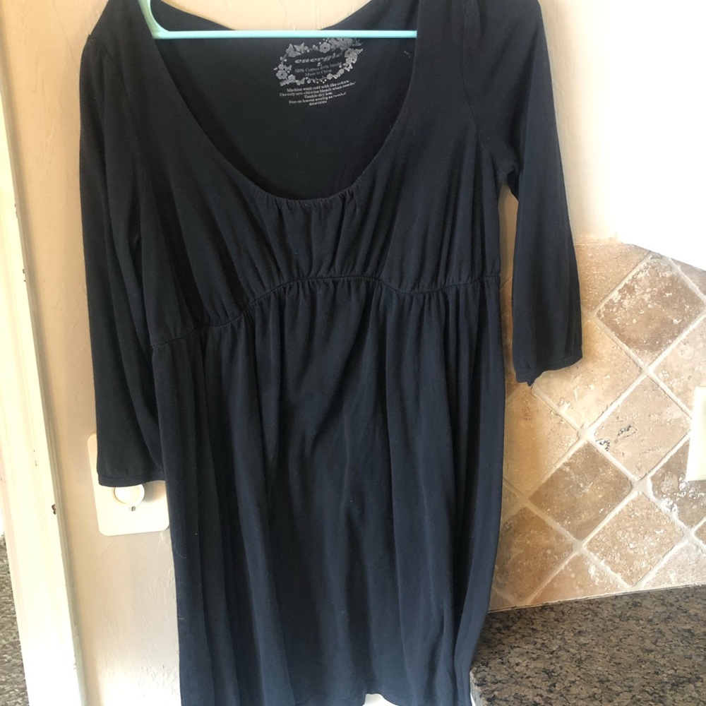 Black 3/4 Sleeve Dress